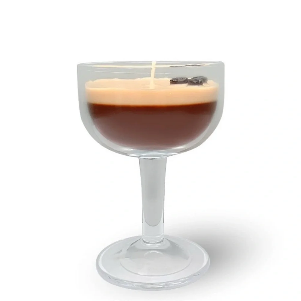 Glass Espresso Martini Coffee Chocolate Scented Candle